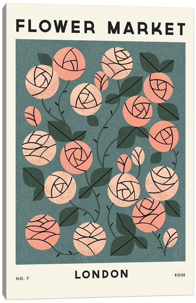 Flower Market VII Canvas Art Print - Scandinavian Décor