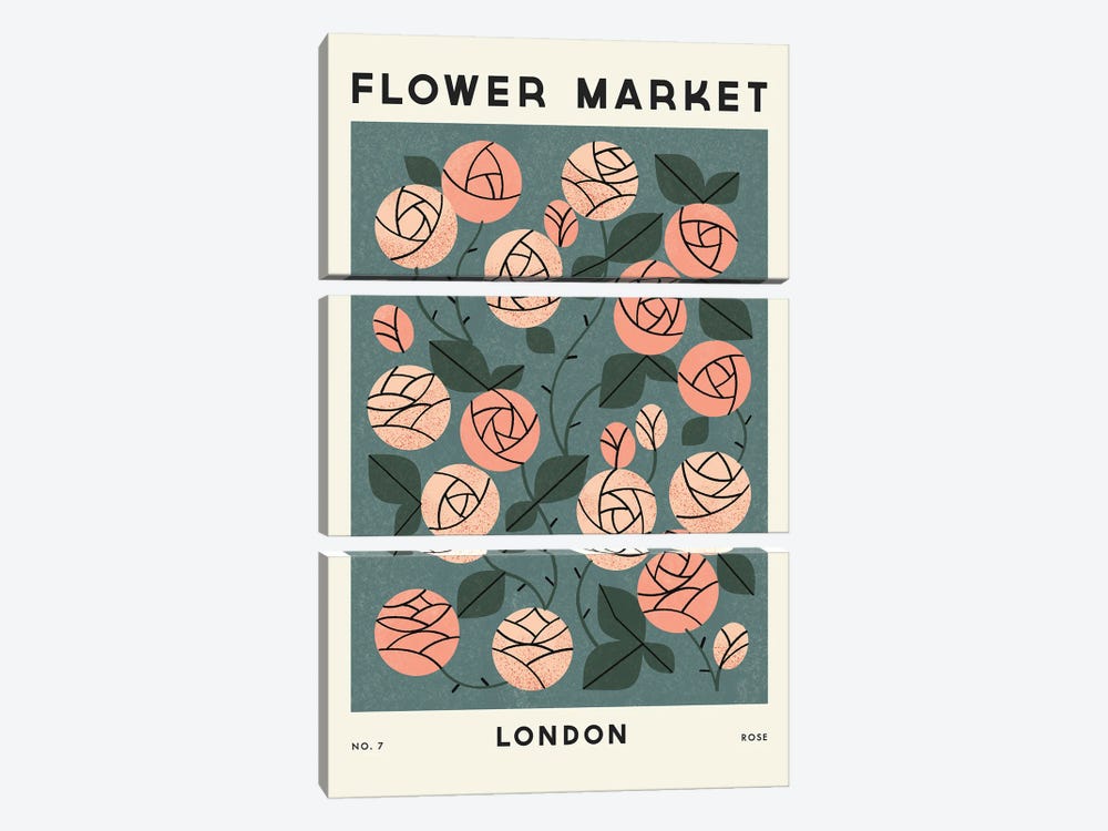 Flower Market VII by Renea L. Thull 3-piece Art Print