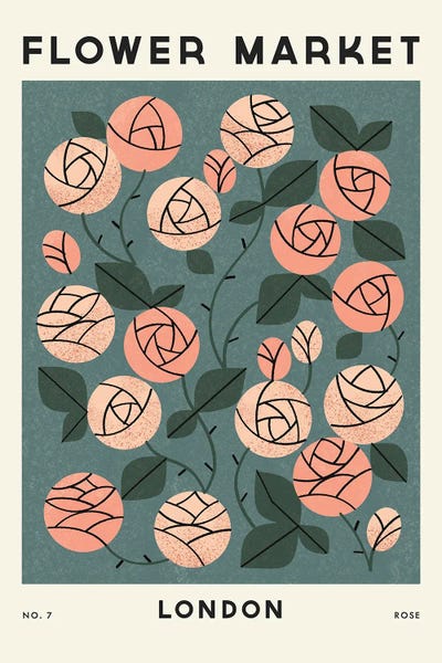 Scandinavian Décor: Flower Market VII by Renea L. Thull