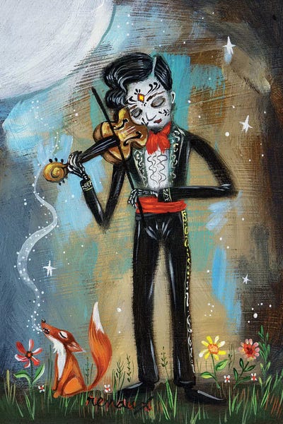 Skeletons: Night Serenade II by Heather Renaux