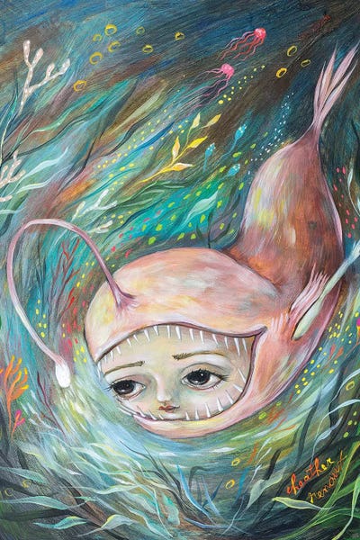 Angler Fish Illumination by Heather Renaux canvas print