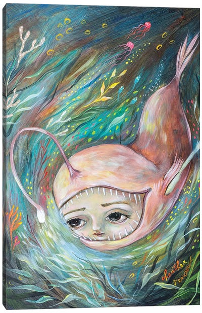 Angler Fish Illumination Canvas Art Print - Heather Renaux