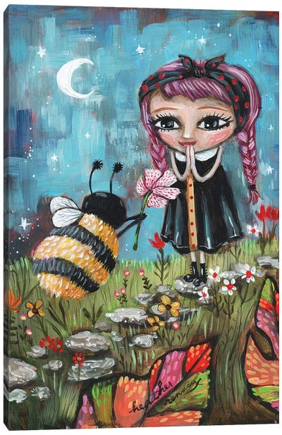 Bee Mine Canvas Art Print - Bee Art