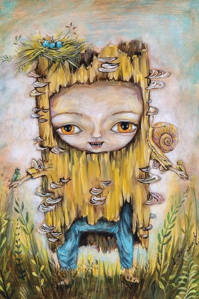 Log Baby by Heather Renaux canvas print