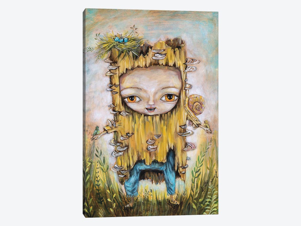 Log Baby by Heather Renaux 1-piece Canvas Print