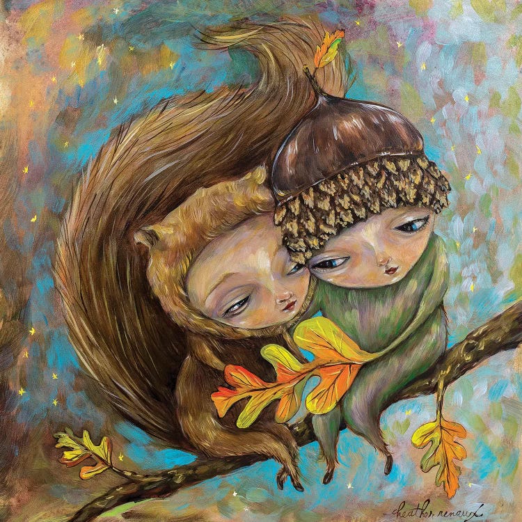 Squirrel Girl Nut Boy by Heather Renaux wall art