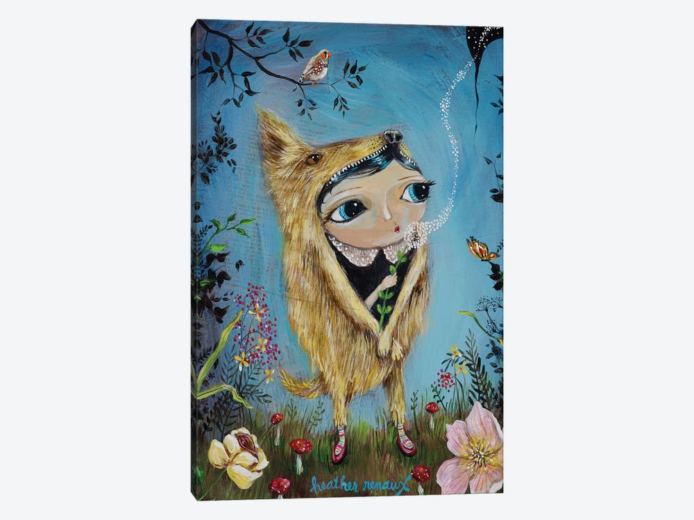 Wolf Girl by Heather Renaux 1-piece Canvas Print