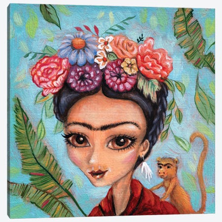 Frida Canvas Print #RNX135} by Heather Renaux Canvas Art Print