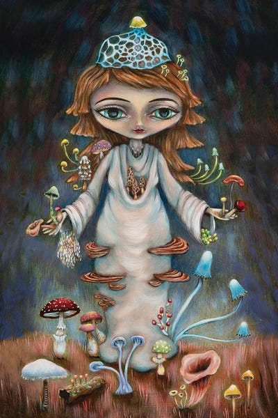 Natural Meets Mythical: Mushroom Saint by Heather Renaux