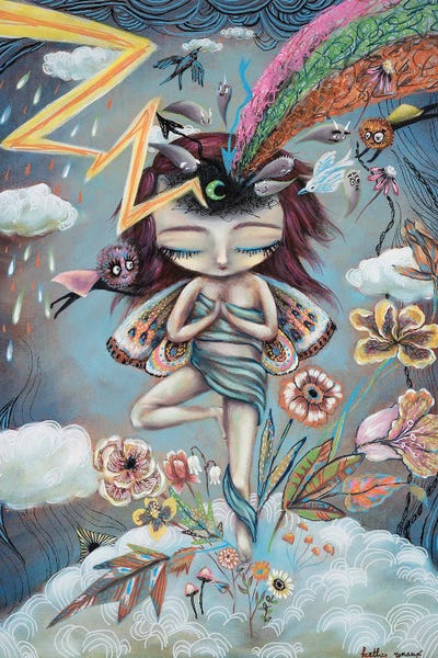 Monkey Mind by Heather Renaux canvas print