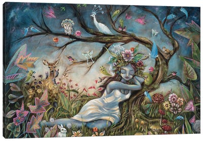 Mother Nature Resting Canvas Art Print - Heather Renaux
