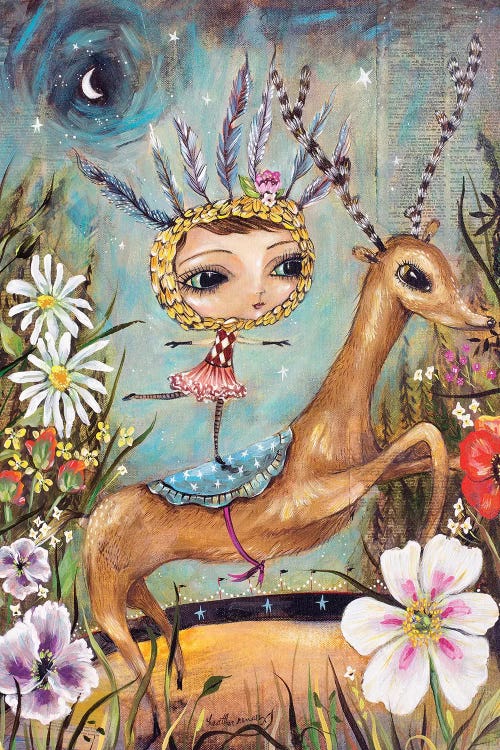 Circus Reindeer by Heather Renaux wall art