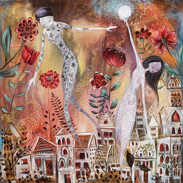 Pop Surrealism & Lowbrow: Hanging The Moon by Heather Renaux