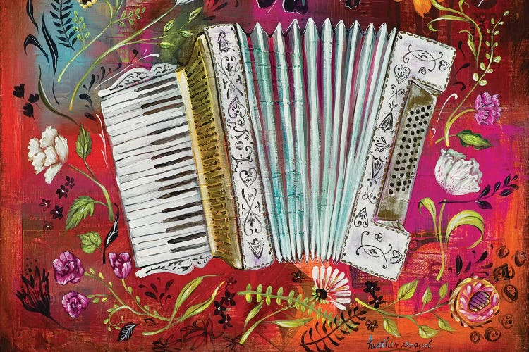 Accordion Love by Heather Renaux wall art