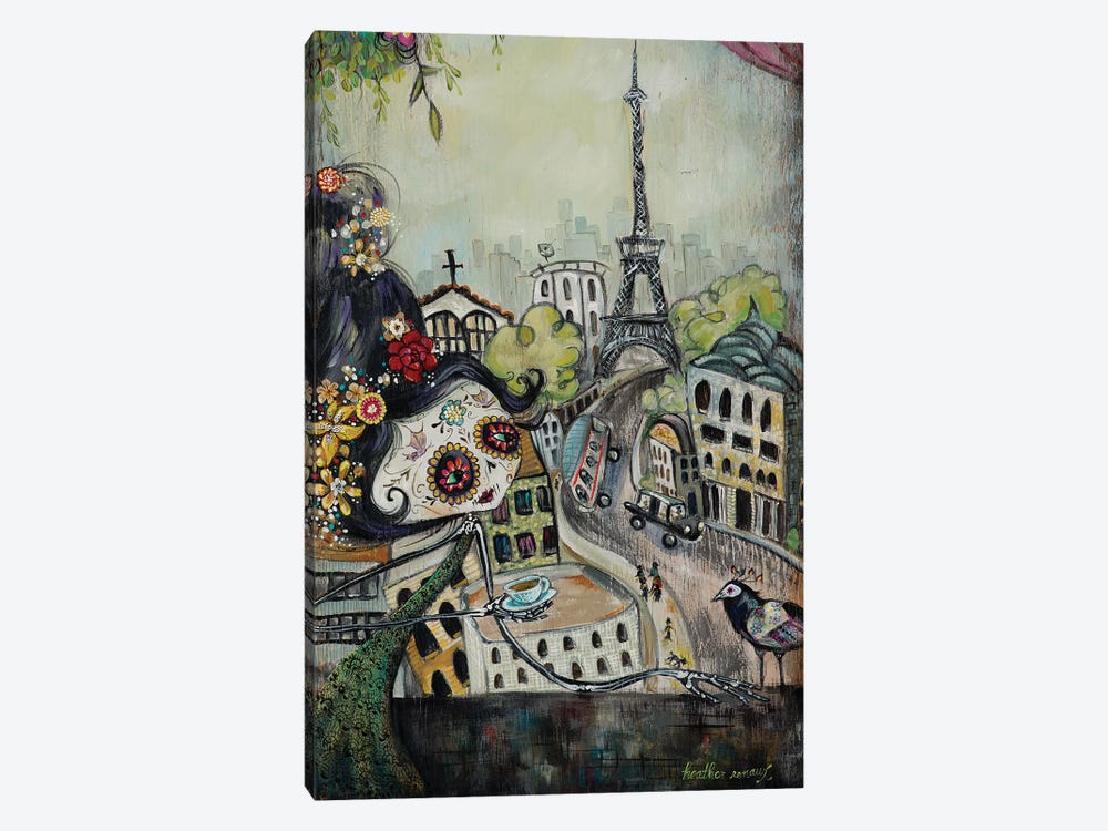 Paris Awaits by Heather Renaux 1-piece Canvas Artwork