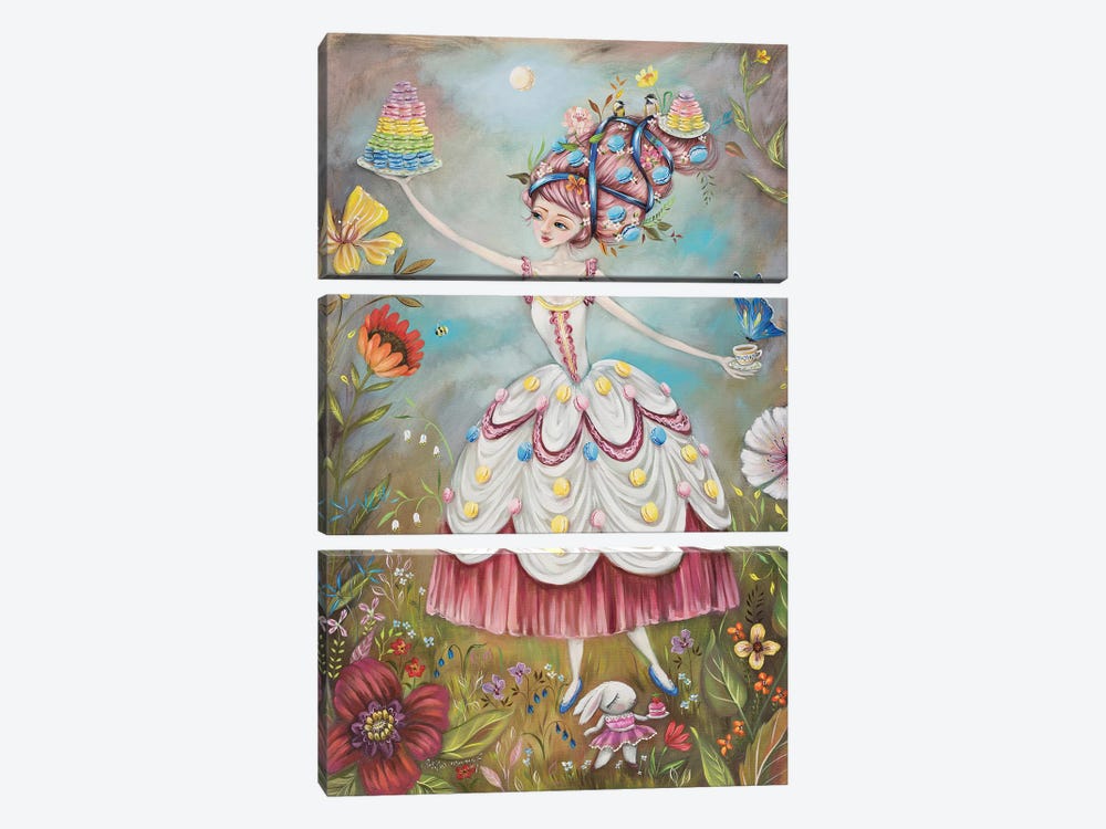 Queen Of Macarons by Heather Renaux 3-piece Canvas Art Print