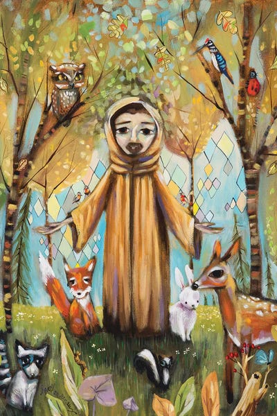 Raccoons: Saint Francis Asisi by Heather Renaux