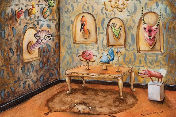 Taxidermists Salon by Heather Renaux wall art