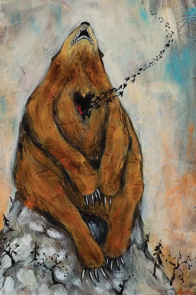 Bear Heart by Heather Renaux canvas print