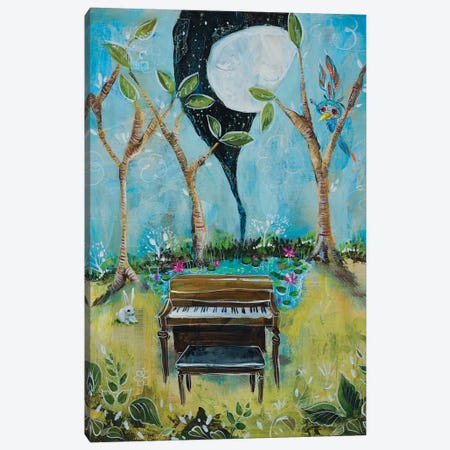 The Piano Canvas Print #RNX91} by Heather Renaux Art Print