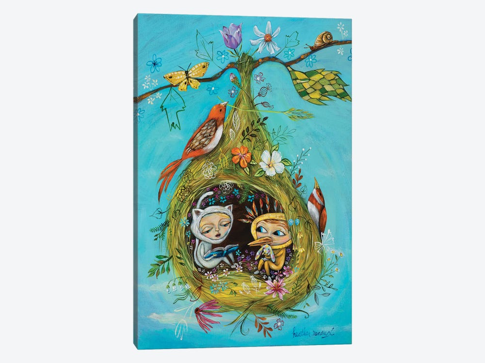 The Story Nest by Heather Renaux 1-piece Canvas Artwork