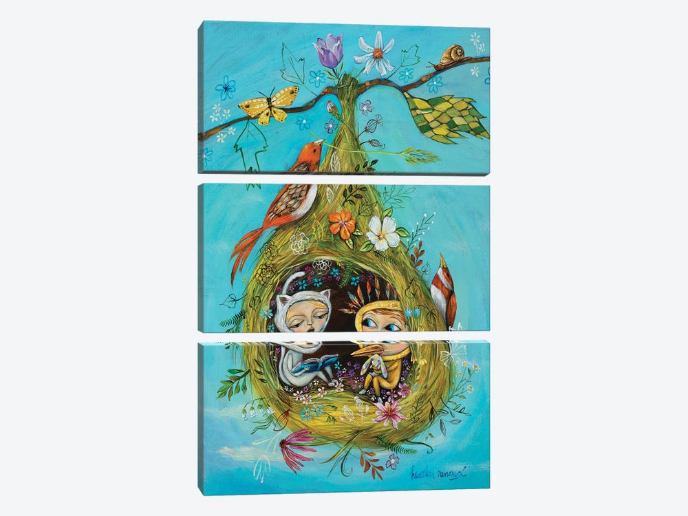 The Story Nest by Heather Renaux 3-piece Canvas Art