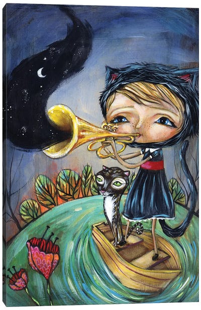 Trumpet Player Canvas Art Print - Heather Renaux