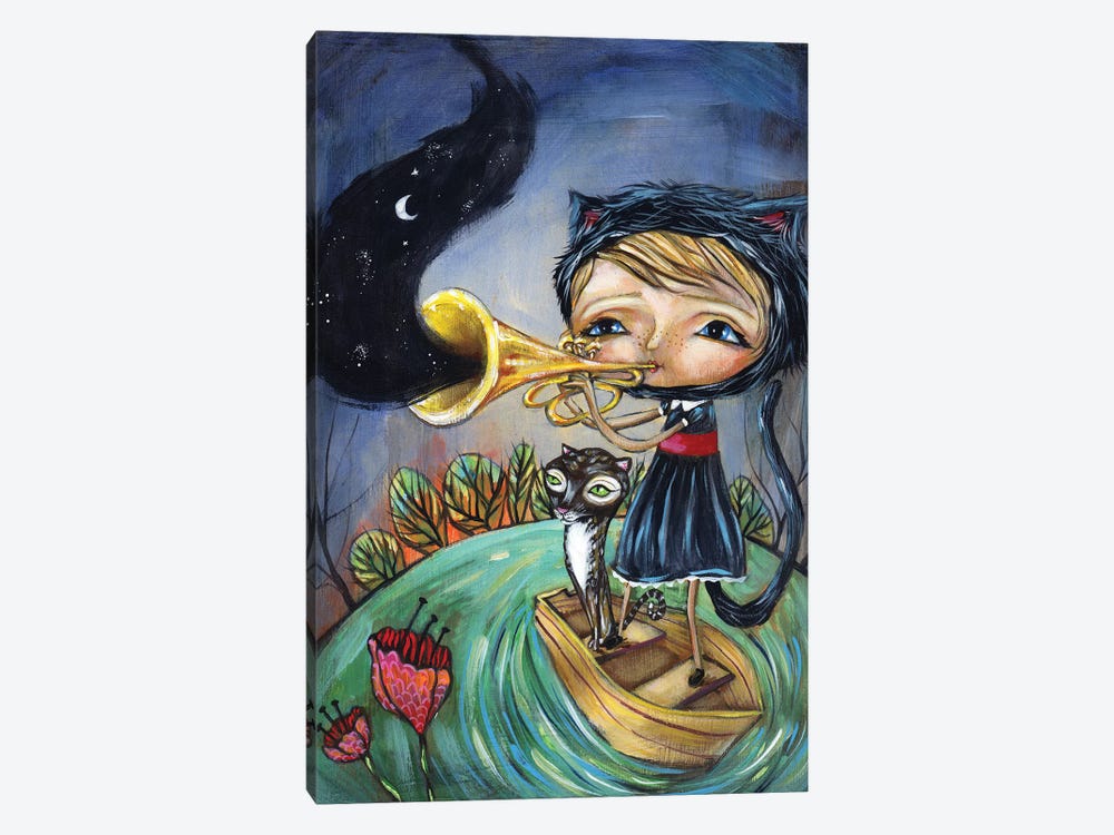 Trumpet Player by Heather Renaux 1-piece Canvas Print