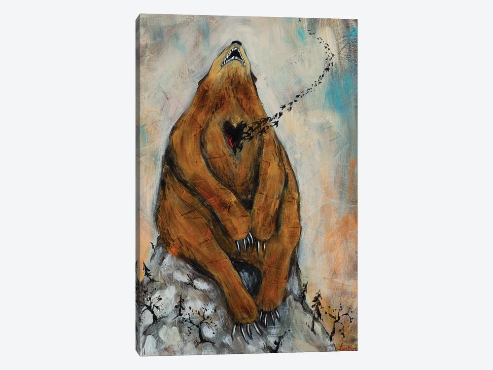Bear Heart by Heather Renaux 1-piece Art Print