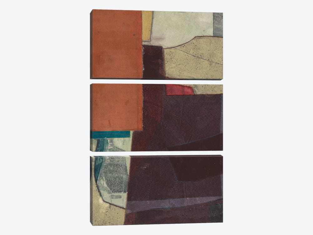 Mid-Century Collage I by Rob Delamater 3-piece Canvas Print