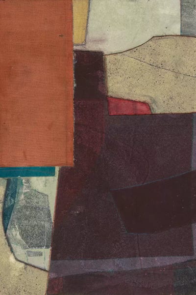 Effortless Earth Tone Abstracts: Mid-Century Collage I by Rob Delamater