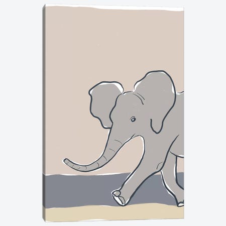 Pastel Zoo III Canvas Print #ROB126} by Rob Delamater Canvas Print