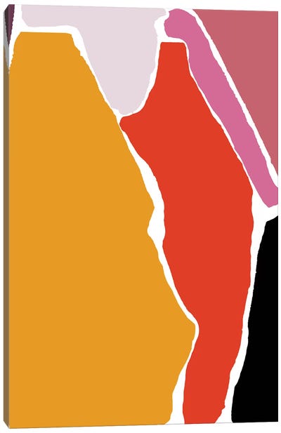 Final Homage I Canvas Art Print - Red Abstract Art
