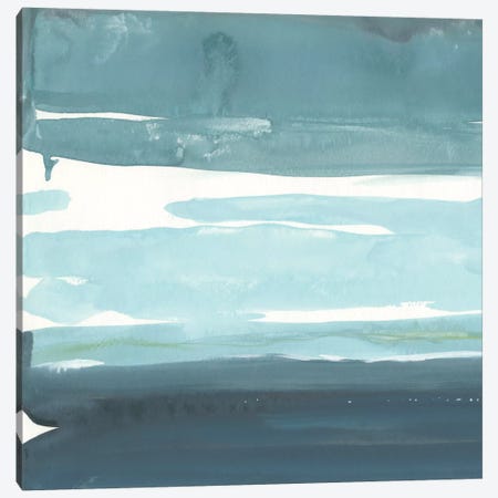 Teal Horizon I Canvas Print #ROB16} by Rob Delamater Art Print