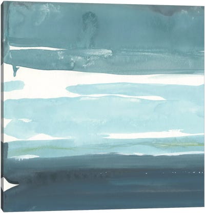 Teal Horizon I Canvas Art Print - Rob Delamater