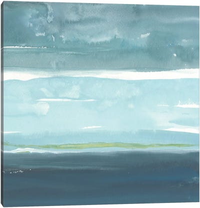 Teal Horizon II Canvas Art Print - Rob Delamater