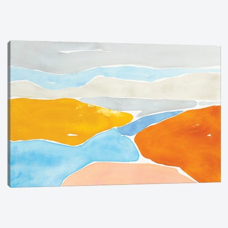 Luminous Coastline I Canvas Print #ROB182} by Rob Delamater Canvas Artwork