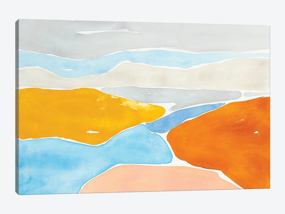 Luminous Coastline I by Rob Delamater 1-piece Canvas Artwork