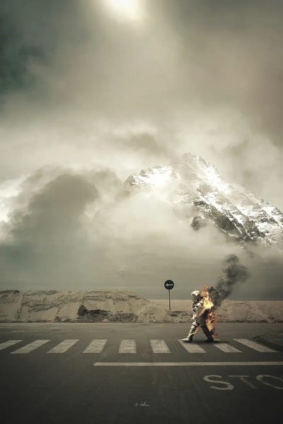 Crossfire. by Rob Hakemo canvas print