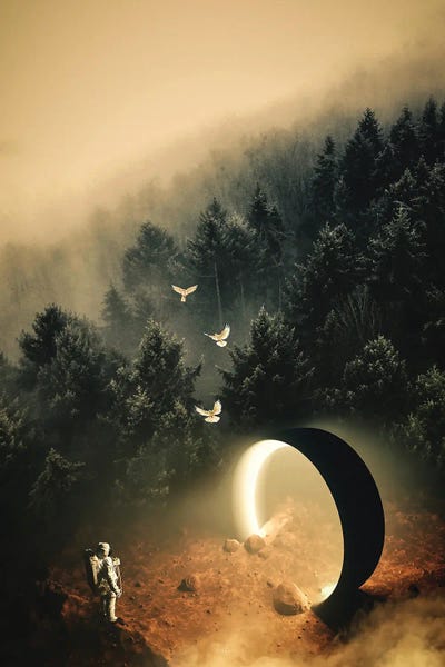 On The Turning Away by Rob Hakemo canvas print