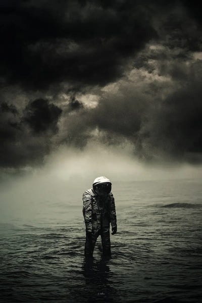 We Are Our Own Light And Our Own Darkness by Rob Hakemo canvas print