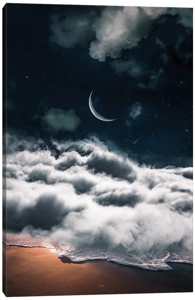 Shoot For The Moon. Even If You Miss It You Will Land Among The Stars Alternate V Canvas Art Print - Alternate Realities