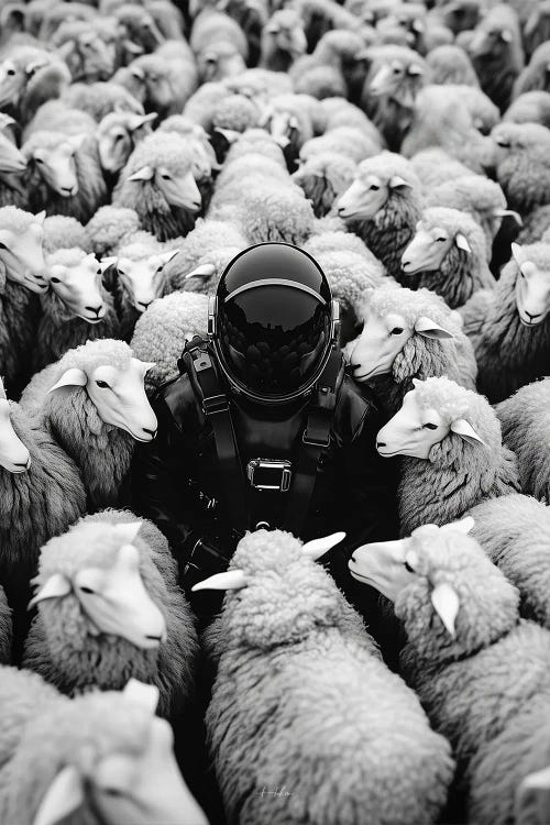 Black Sheep by Rob Hakemo wall art