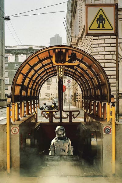 Kids Astronomy & Space Art: Astro subway by Rob Hakemo