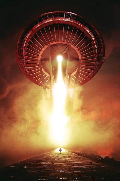 Encounter by Rob Hakemo framed wall art