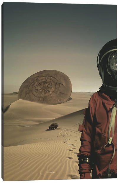Explorer Canvas Art Print - Space Fiction Art
