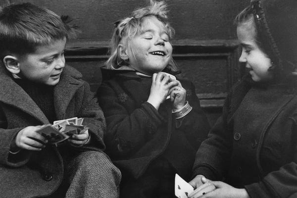 Nostalgia: Card Players (NYC, 1955) by Ruth Orkin