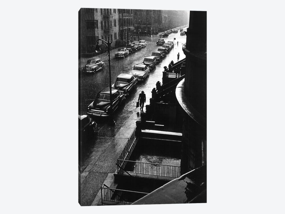 Man In Rain (NYC, 1952) by Ruth Orkin 1-piece Art Print