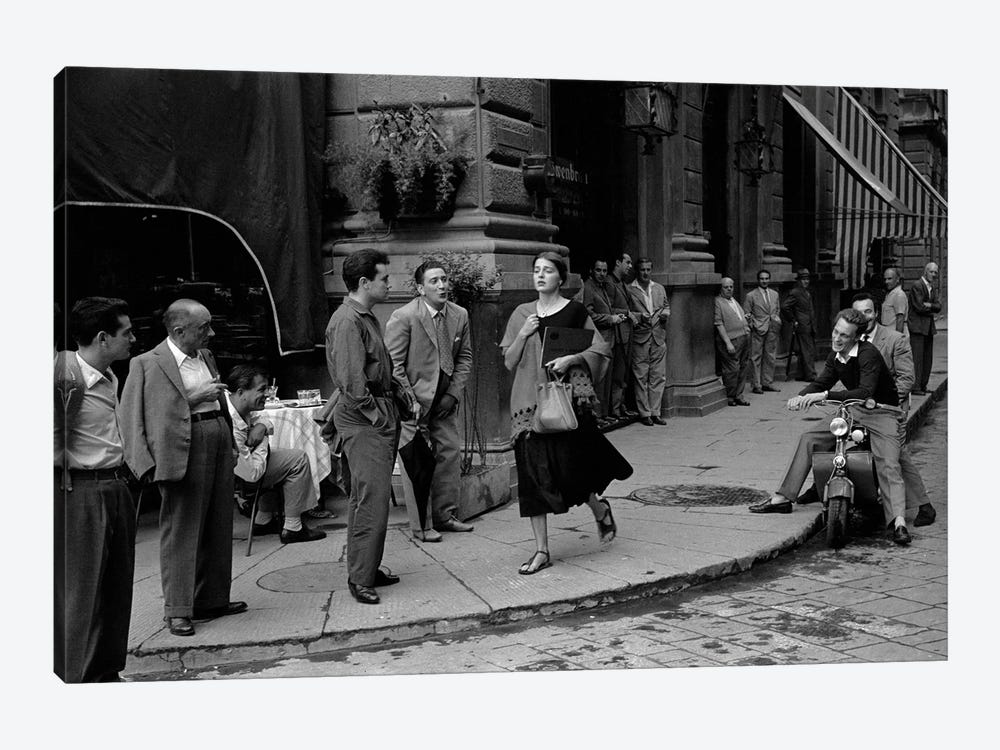 American Girl In Italy (Florence, 1951) by Ruth Orkin 1-piece Canvas Wall Art