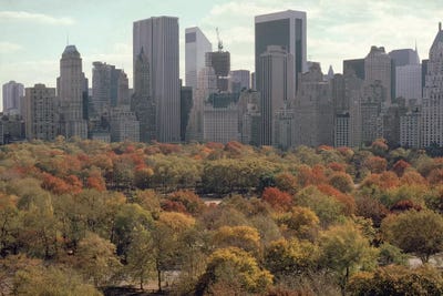 Red Autumn (Central Park NYC, 1979) by Ruth Orkin canvas print